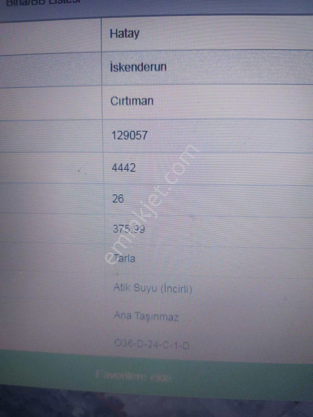 İskenderun Çırtıman Satılık Konut İmarlı  İSKENDERUN CIRTIMAN MAH.ATİKSUYU MEVKİİNDE 376 M2 ARSA ELEKTRİK SU KONTEYNERLE BERABER