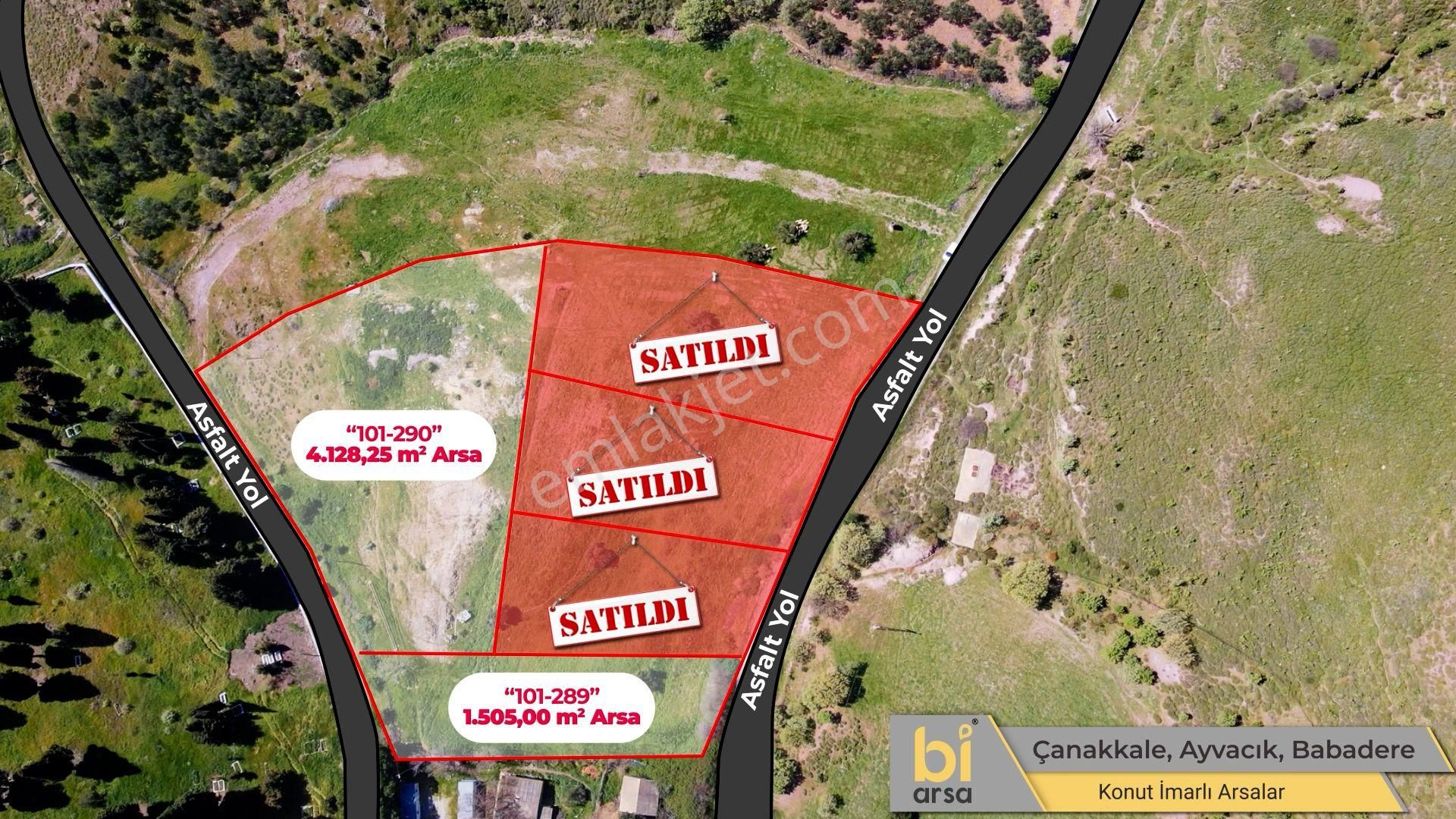 Ayvacık'ta Denize 4km-3 Ayrı Villa Yapılır!imarlı 1.505m² Asfalt - Görsel 33