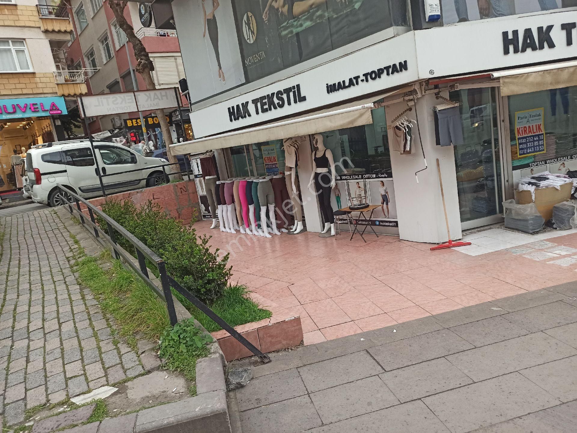 Güngören Merkez Kiralık Dükkan & Mağaza Tekstil Piyasasında Köşe Dükkan