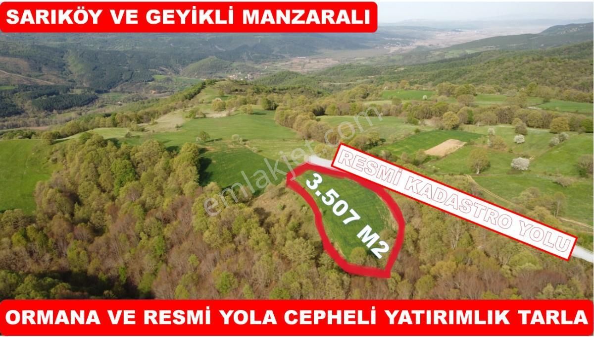 Gönen Şaroluk Satılık Tarla 3.507 m2 Gönen Resmi Yolu Var Yatırımlık Bağ Bahçe Hobi Bahçesi