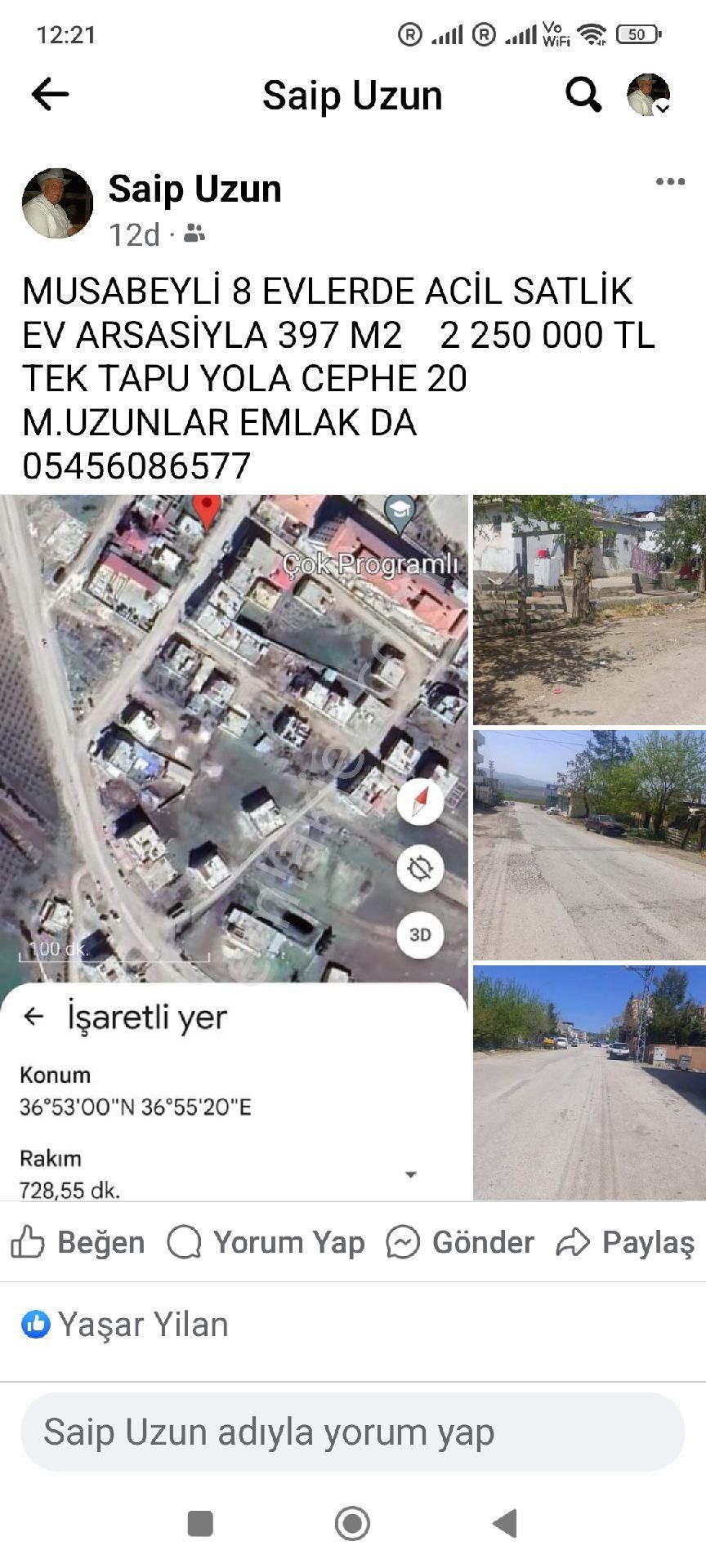 Musabeyli Cumhuriyet Satılık Konut İmarlı Acil büyük arsali ev