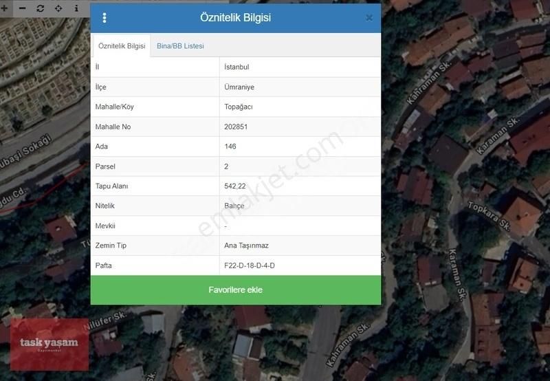 Ümraniye Topağacı Satılık Konut İmarlı Ümraniye Topağacı'nda Satılık 542 m2 Arsa Fırsat Yatırım