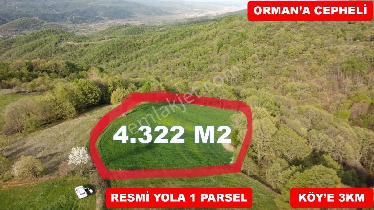 Gönen Şaroluk Satılık Tarla 4.322 m2 Gönen Yatırımlık Tarla Bağ Bahçe Hobi Bahçesi Orman Var