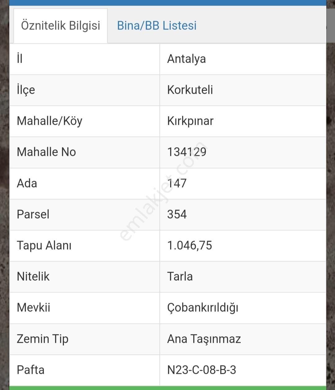 Korkuteli Taşkesiği Satılık Daire sahibinden satılık arsa Antalya Korkuteli taşkesiği köyünde