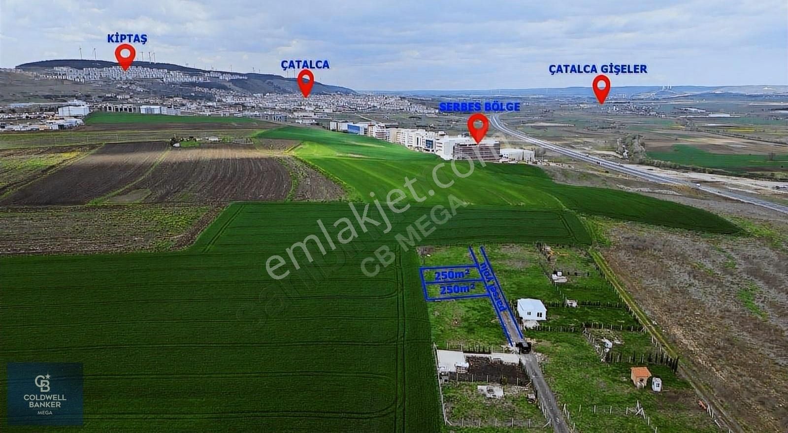 Çatalca Ferhatpaşa Satılık Tarla ÇATALCA FERHATPAŞA SATILIK 500m² ARSA