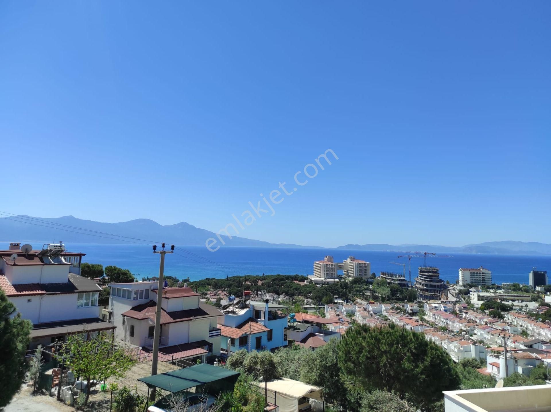 Kuşadası Değirmendere Satılık Villa  YAVANSUDA PANORAMİK DENİZ MANZARALI TAM MÜSTAKİL VİLLA