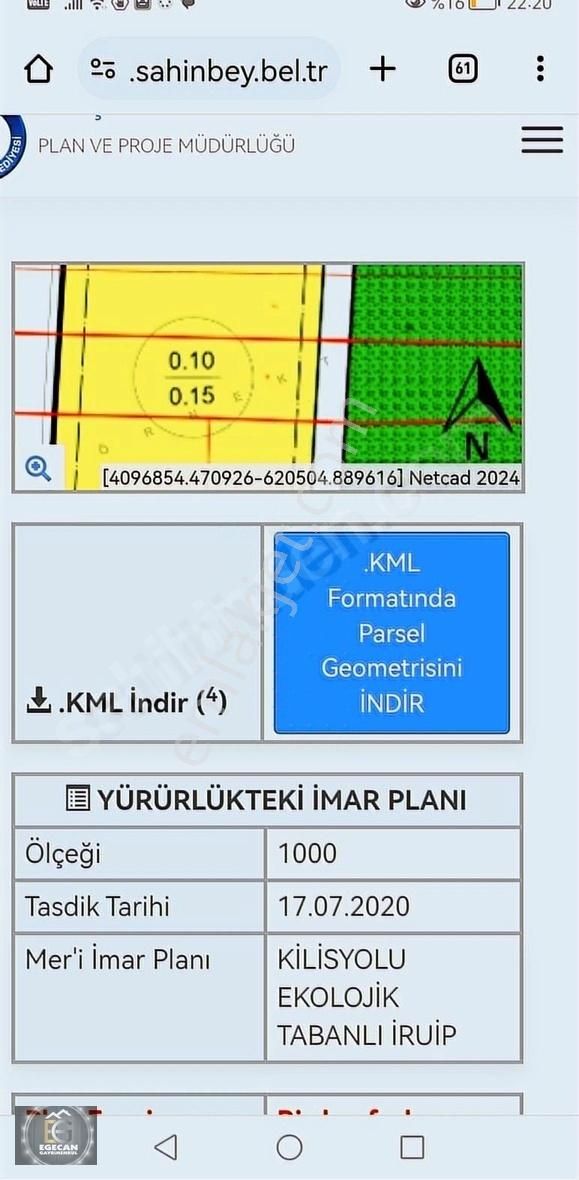 Şahinbey Selçuklu Satılık Konut İmarlı SATILIK VİLLA ARSASI