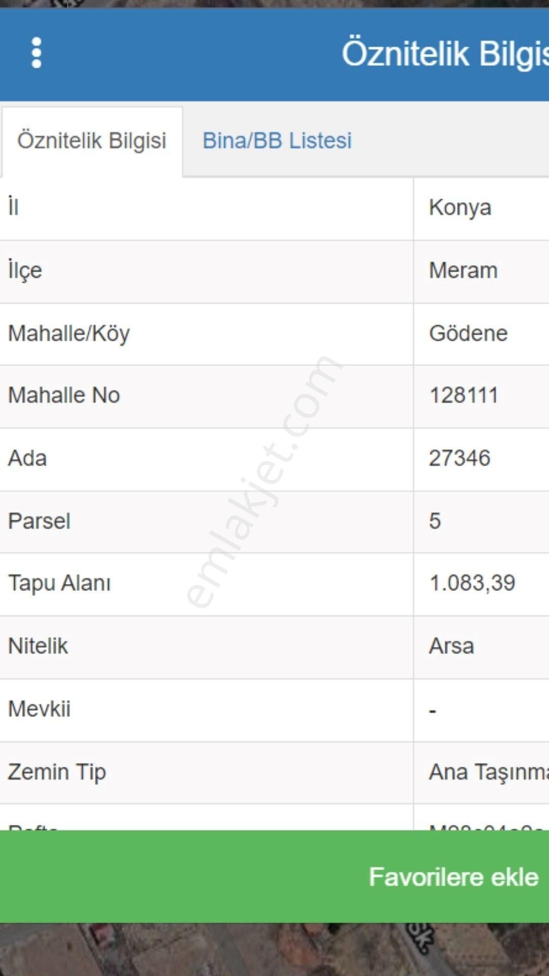 Meram Gödene Satılık Konut İmarlı EMLAKYAP'TAN KONYA GÖDENEDE 721m2 YOL KENARI İMARLI SATILIK ARSA