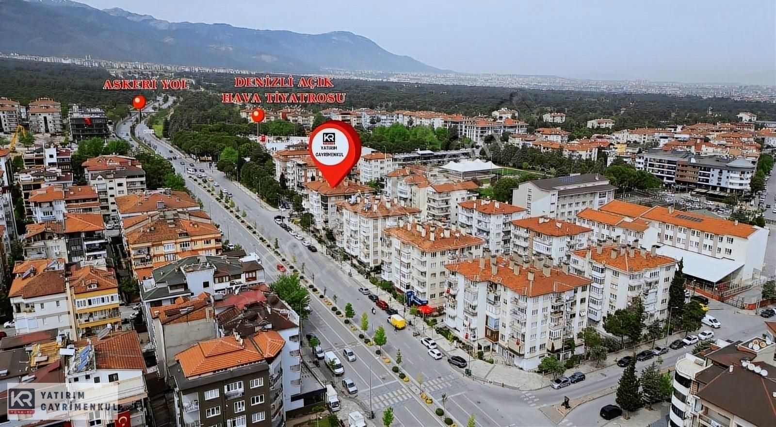 Pamukkale Mehmetçik Satılık Daire KR YATIRIM'dan Ulus Caddesi Gülevler Sitesinde Satılık Daire