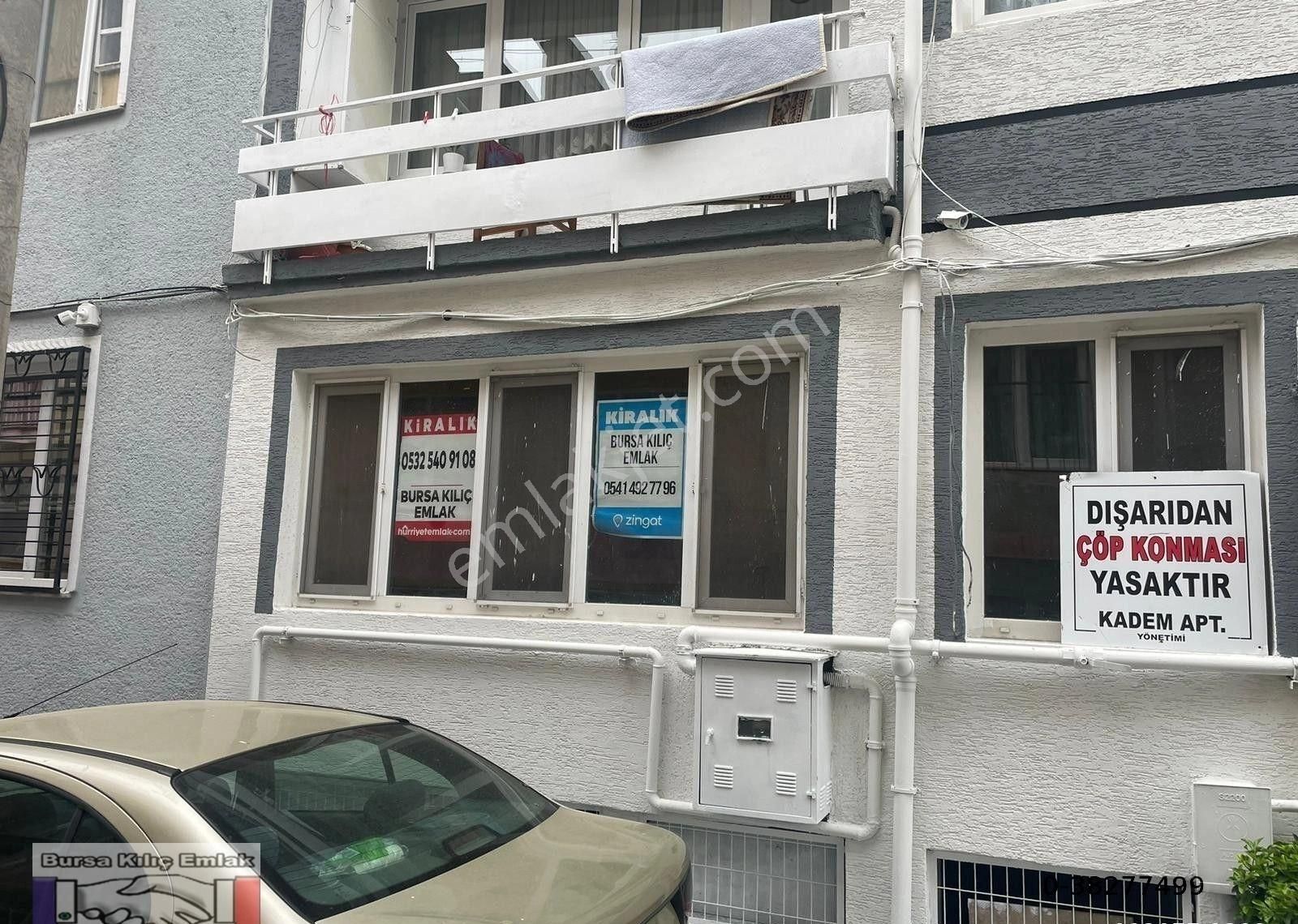 Bursa kılıç tan setbaşı merkez de 1+1 kiralık temiz 85 m2 daire