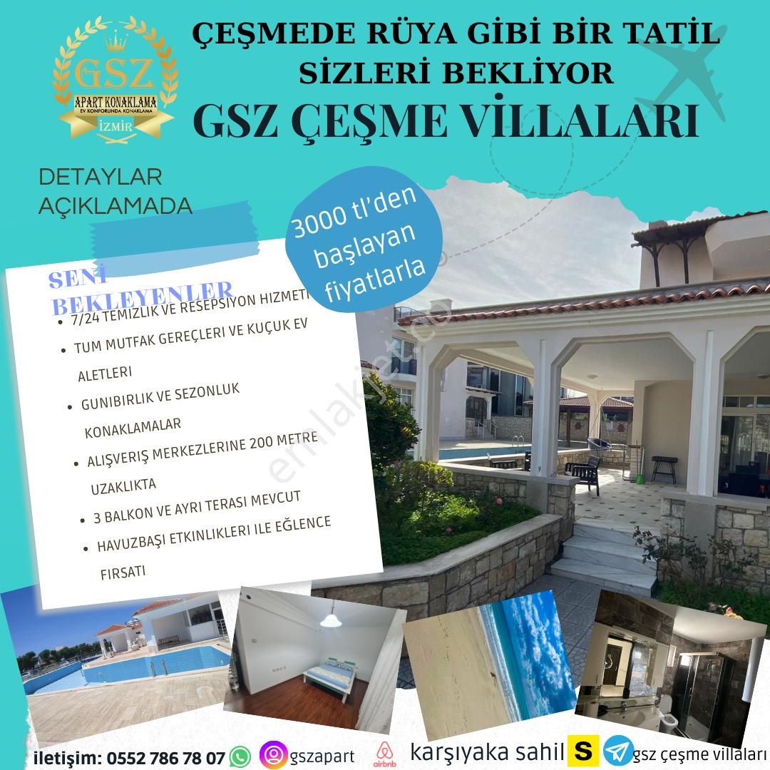 Karşıyaka Donanmacı Günlük Kiralık Daire  İZMİR DE GÜNLÜK KİRALIK DAİRELER