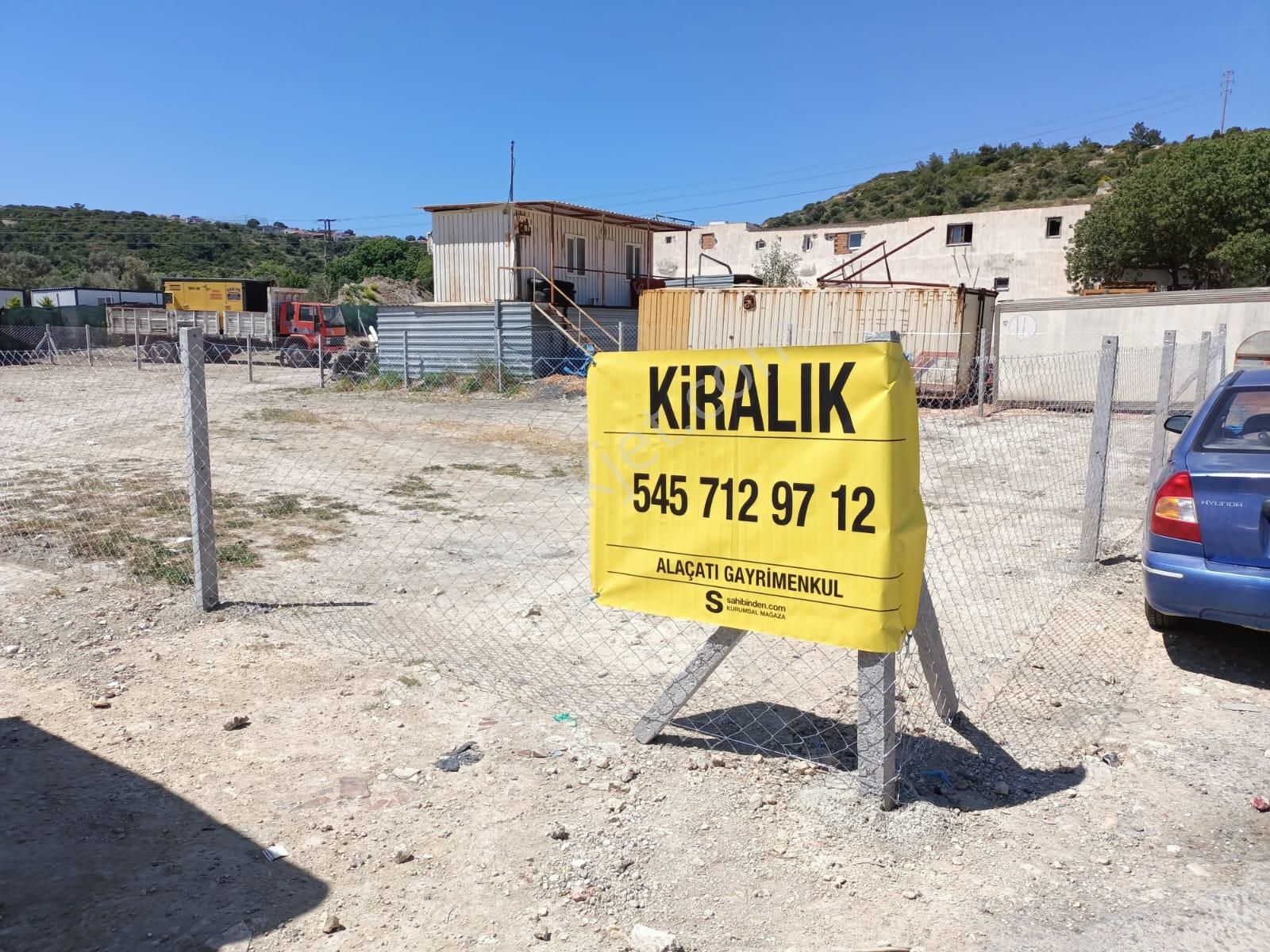 Alaçatı Gayrimenkulden Çeşme Sanayi Sitesi İçinde Kiralık Arsa...