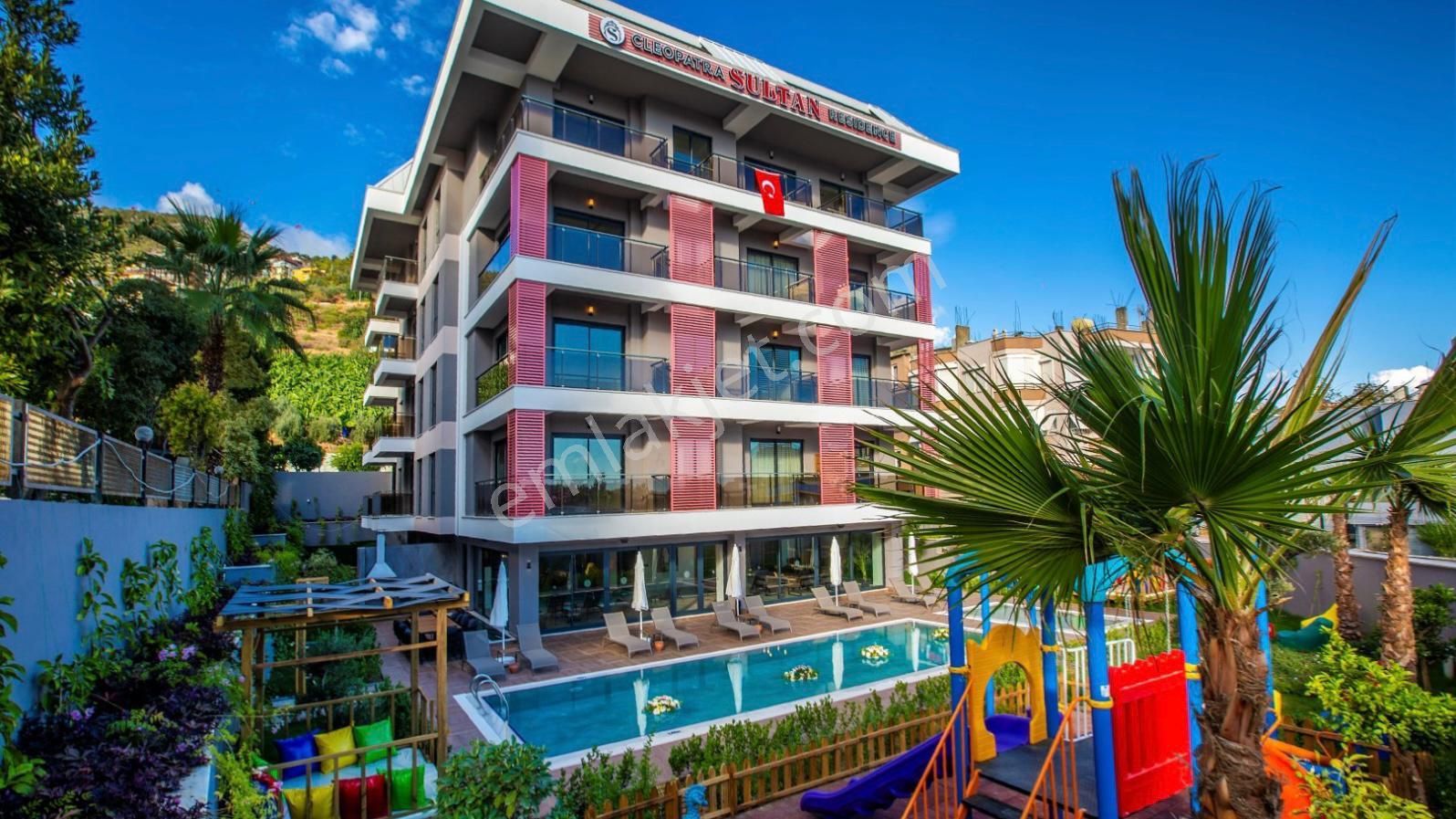 Alanya Kızlar Pınarı Satılık Daire  CLEOPATRA 1+1 - PLAJA 45O MT - AKTİVİTELİ (ИНФОРМАЦИЯ В ОПИСАНИИ)