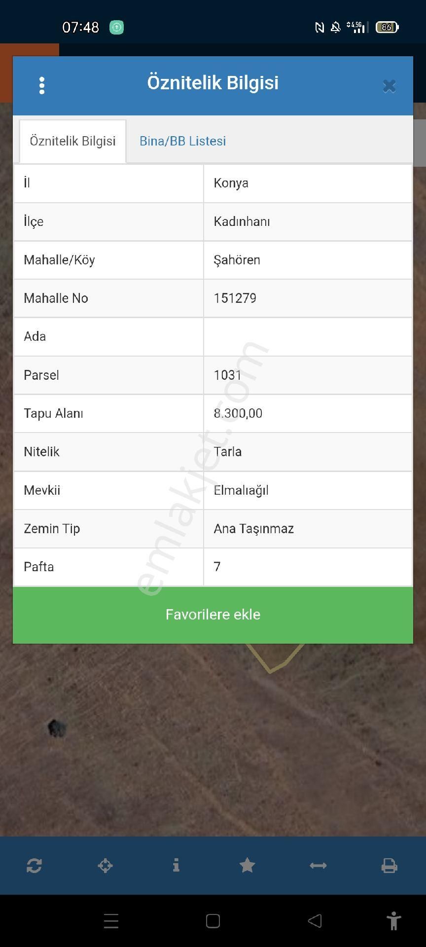 Kadınhanı Şahören Satılık Konut İmarlı SAHÖRENDE MÜSTAKİL TAPU 8300M2 HESAPLİ TARLA ACİLL