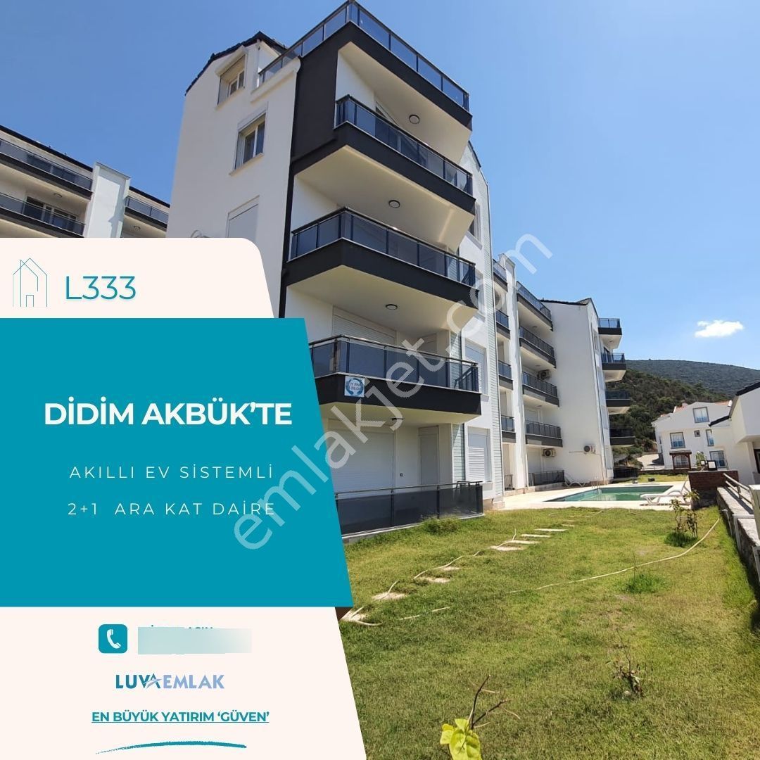 Didim Akbük'te Akıllı Ev Sistemli 2+1 Ara Kat Daire