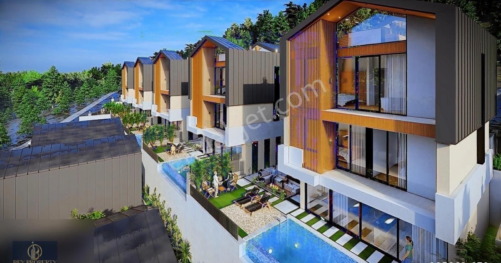 Alanya Tepe 2+1 110m² Daire Fiyatına Ultra Lüks Modern Villa !!! - Görsel 10