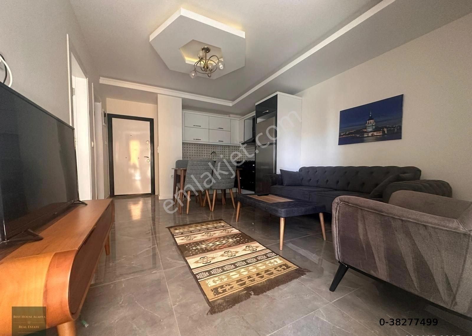 Alanya Mahmutlar Satılık Daire Apartment 1+1 in Mahmutlar with furniture 250m from the beach