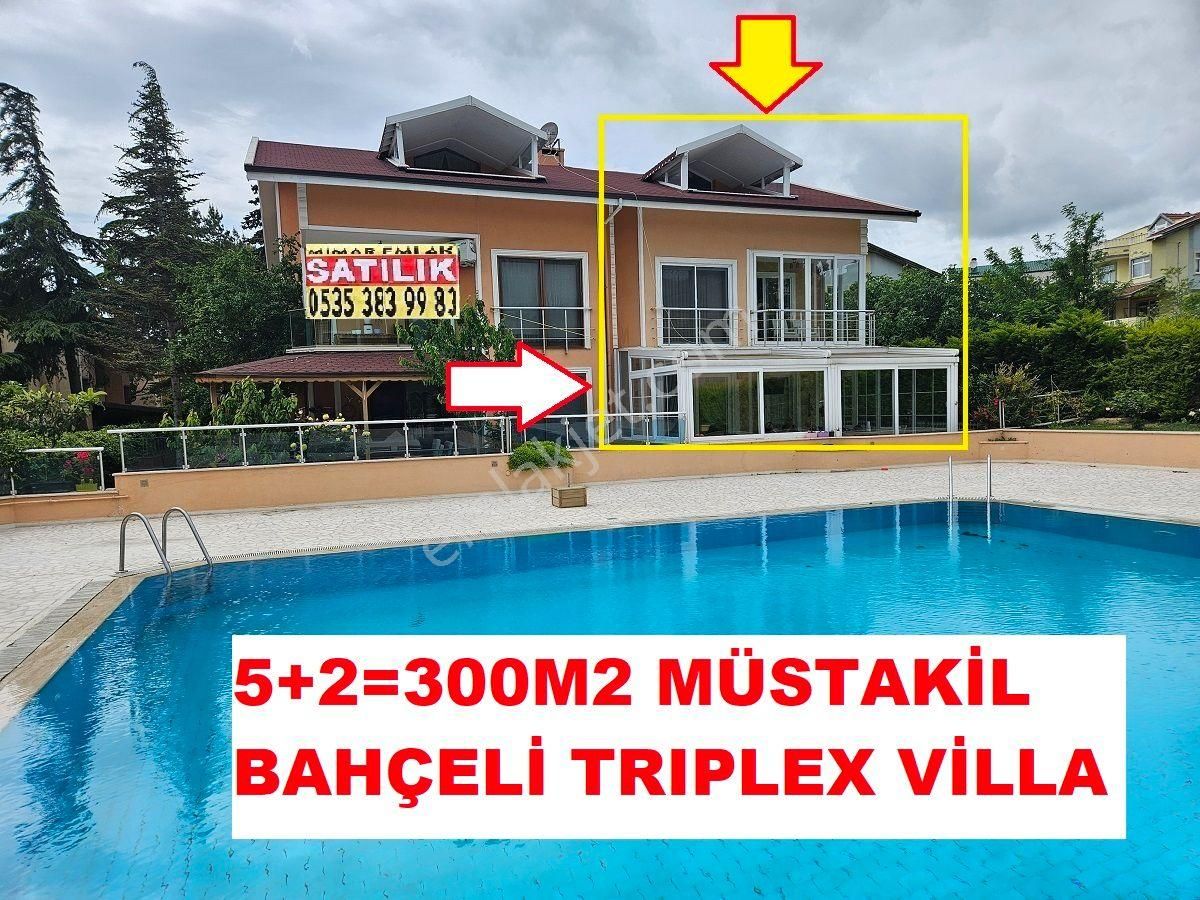 Büyükçekmece Bahçelievler Satılık Villa  MÜSTAKİL BAHÇELİ VİLLA HAVUZLU SİTEDE 5+2=300M2 MASRAFSIZ