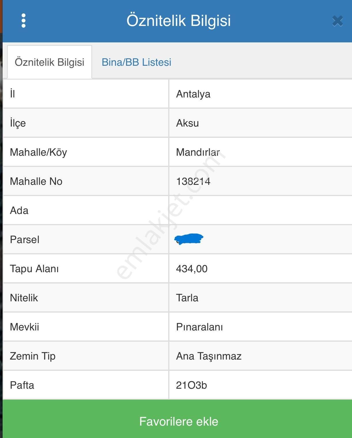 Aksu Mandırlar Satılık Tarla  ANTALYA AKSU MANDIRLAR SATILIK TARLA 