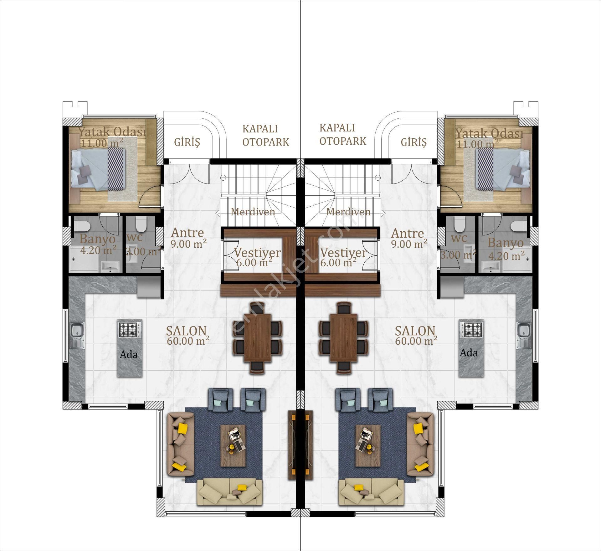 ░_arcıty Lotus Vılla Olıve Garden_░ 5+1 Trıplex+site İçi+hvz... - Görsel 16