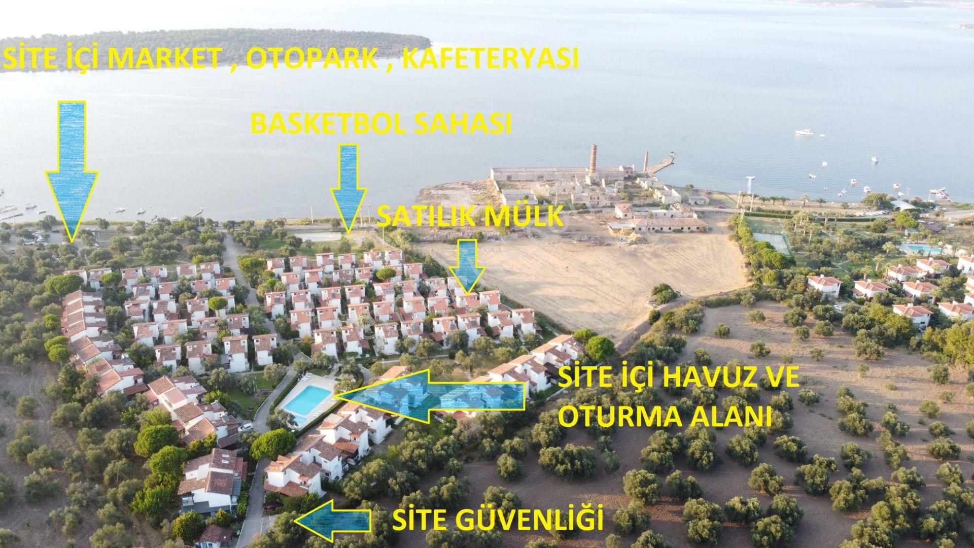 Ayvalık Sahil Kent Satılık Villa  AYVALIKTA DENİZE SIFIR HAVUZLU SİTEDE FIRSAT VİLLA