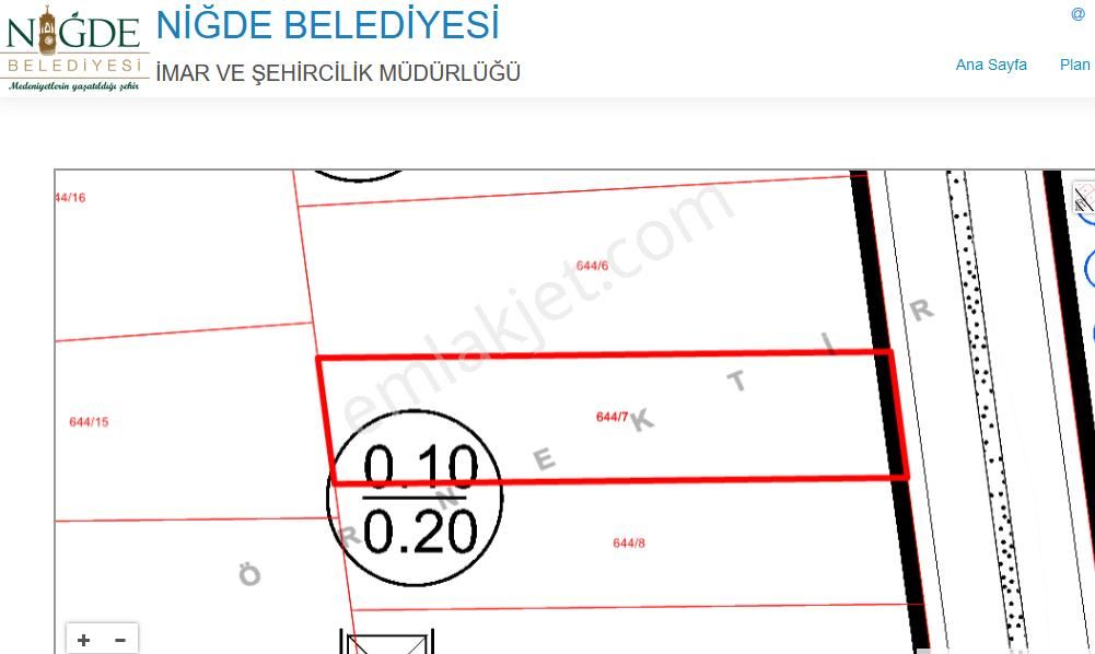 Niğde Merkez Fertek Satılık Villa İmarlı  FERTEKTE YOLA CEPHE 950 M2 TEMİZ VİLLA PARSELİ