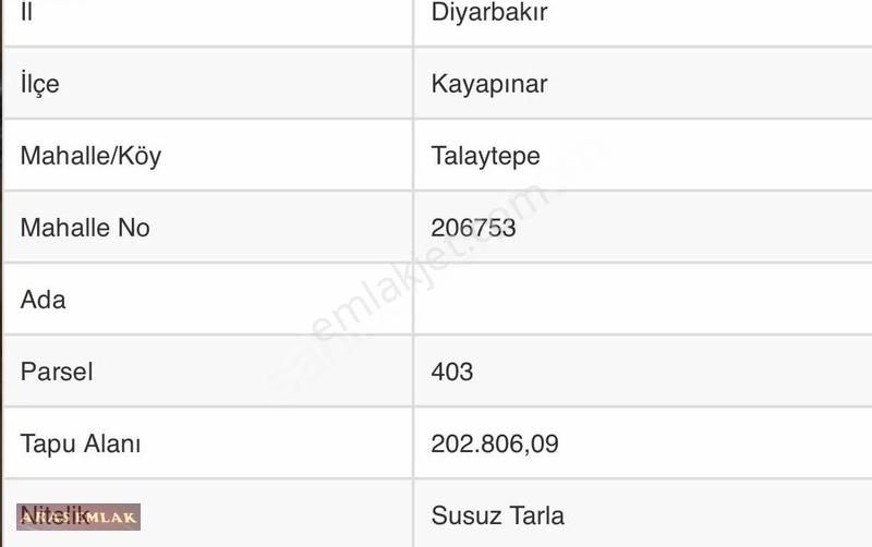 Kayapınar Talaytepe Satılık Tarla ^^ARAS EMLAKTAN^^TALAYTEPE İMARA SIFIR UYGUN ARSA