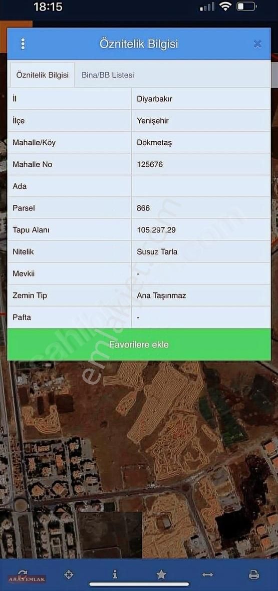 Yenişehir Dökmetaş Satılık Tarla ^ARAS EMLAKTAN^ DÖKMETAŞTA İMARA SIFIR 866 PARSELDE 1.6 DÖNÜM