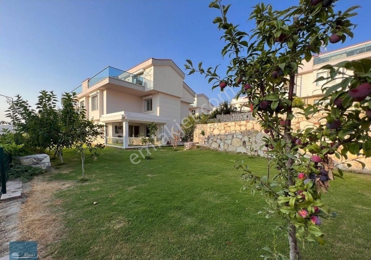 Kuşadası Karaova Satılık Villa Deniz Manzaralı 5+1 Köşe Konum Villa