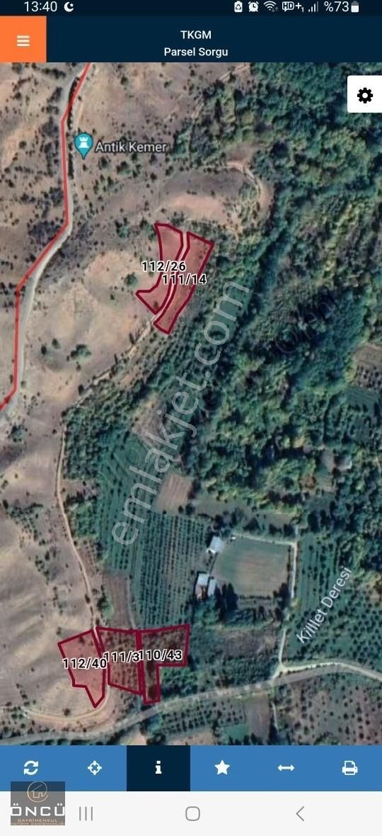 Yalvaç Hisarardı Köyü Satılık Bağ & Bahçe Öncü Gayrimenkul'den Isparta Yalvaç ta satılık arazi