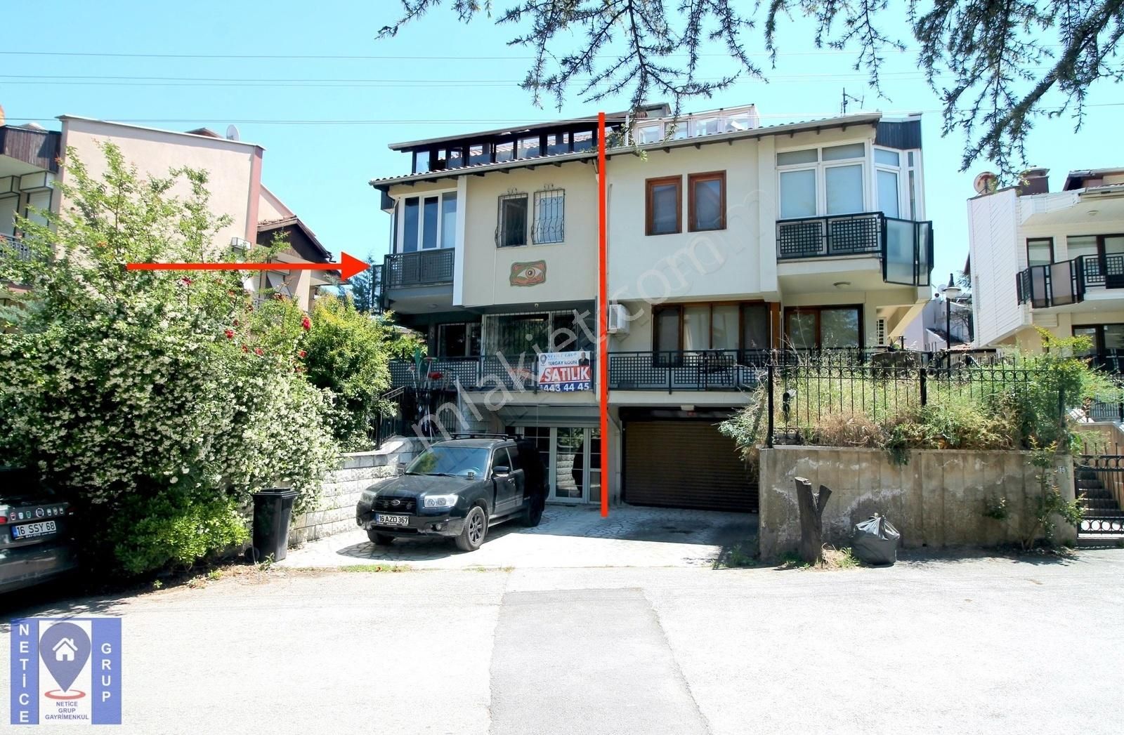 Nilüfer Konak Satılık Villa BURSA NİLÜFER EĞİTİMCİLER CAD 4KAT 255 M2 SATILIK VİLLA