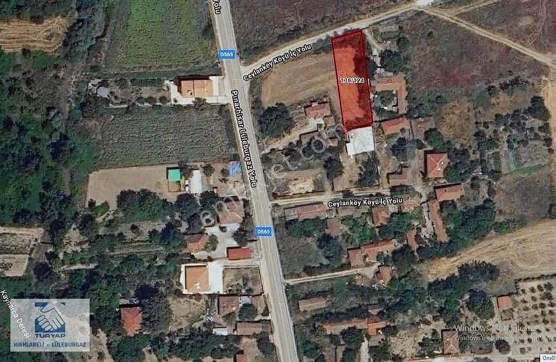 Lüleburgaz Ceylanköy Köyü Satılık Villa İmarlı TURYAP'TAN CEYLANKÖY'DE PROJESİ HAZIR SATILIK 711m2 İMARLI ARSA