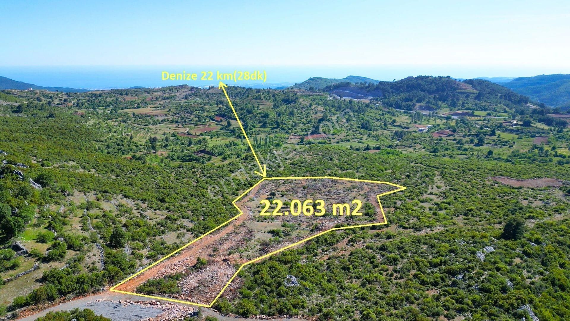 Alanya Güzelbağ Satılık Tarla  GÜZELBAĞDA SATILIK 22.063 m2 TARLA