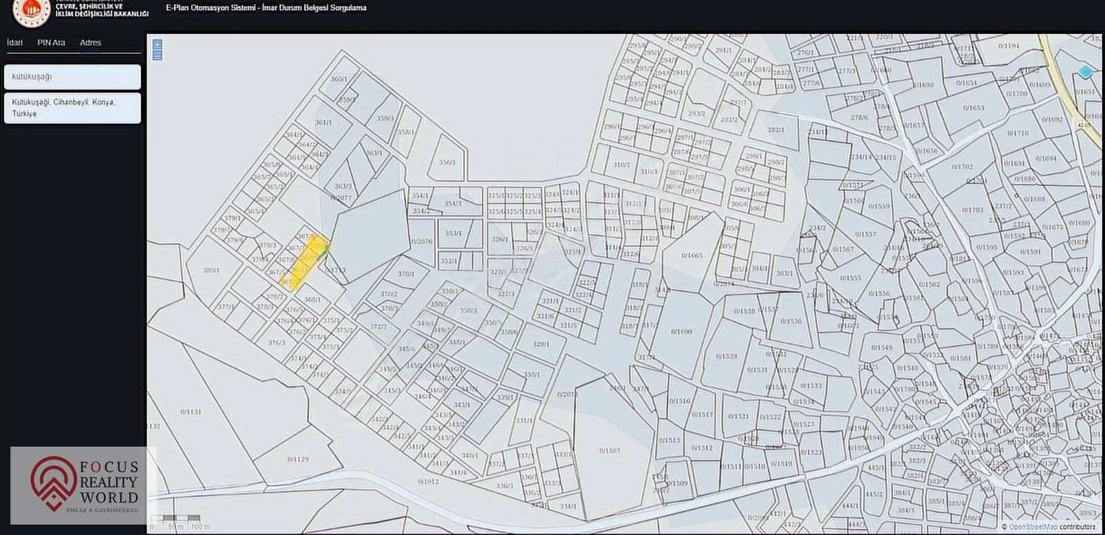 Cihanbeyli Kütükuşağı Satılık Villa İmarlı Fırsat Villa imarlı KÖŞE PARSEL