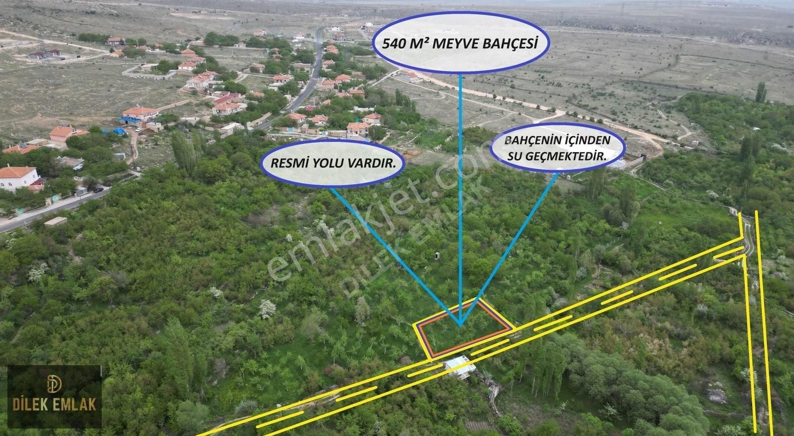 Niğde Merkez Kırkpınar Köyü Satılık Bağ & Bahçe DİLEK EMLAK'TAN KIRKPINAR'DA HARİKA KONUM 540 M² SATILIK BAHÇE !