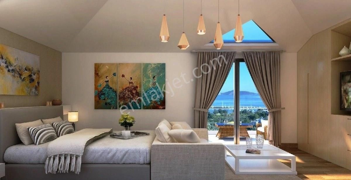 Muğla Milas Güllükte Satılık Tam Müstakil Full Deniz Manzaralı Villa - Görsel 13