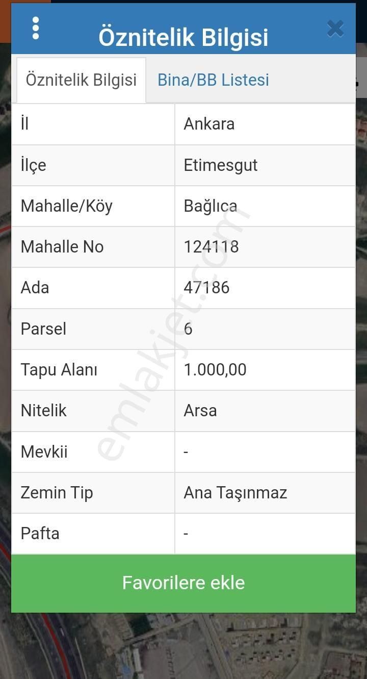 Etimesgut Bağlıca Satılık Konut İmarlı  ETİMESGUT BAĞLICADA ZİRVE CAD CEPHELİ VİLLA İMARLI ARSA  2 PARSELDEN SATILIK 