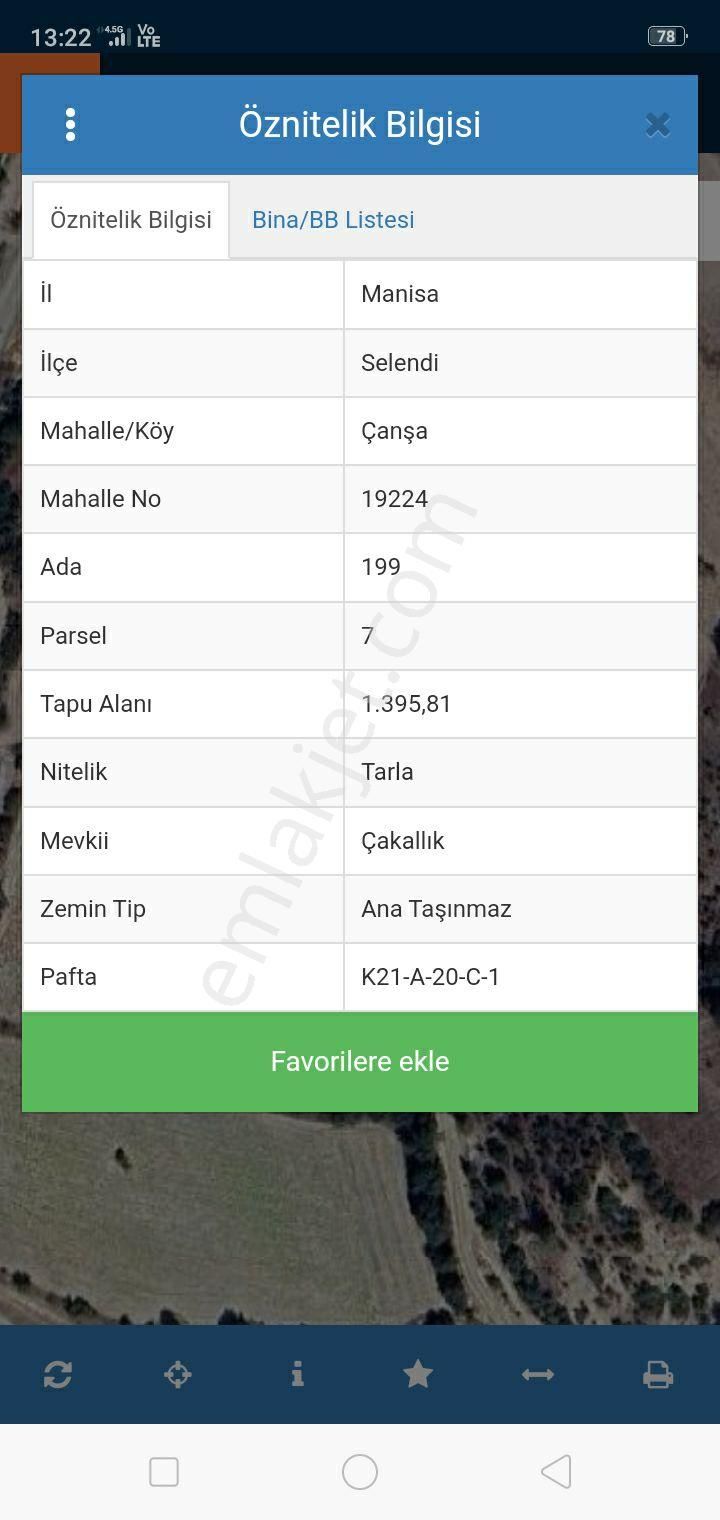 Selendi Çanşa Satılık Tarla 1.400 M2.köy Mücavir Alanı İçersinde