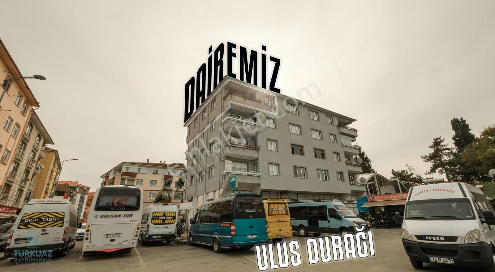 Bartın Merkez Kırtepe Satılık Daire ULUS DURAĞINDA 3+1 BÜYÜKLÜĞÜNDE 2+1 120M² SATILIK DAİRE