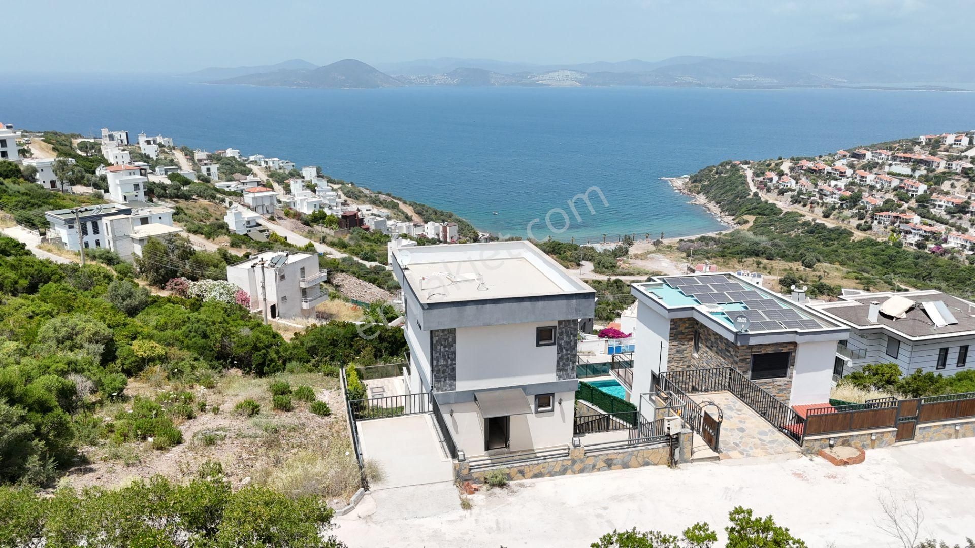 Milas Boğaziçi Satılık Villa  Adabükü'nde Full Deniz Manzaralı 3+2 Sıfır Villa