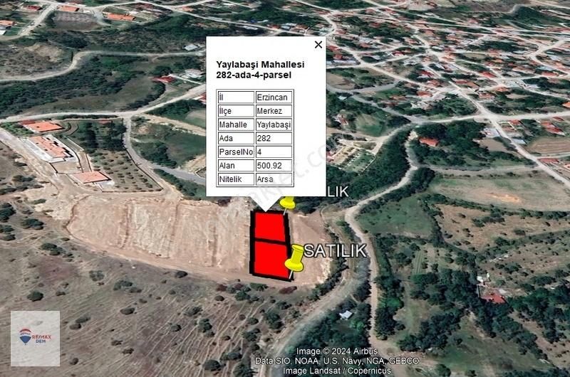 Erzincan Merkez Şehitserhat Satılık Villa İmarlı REMAX DEM'DEN YAYLABAŞINDA 500M2 EŞSİZ VİLLA ARSALARI