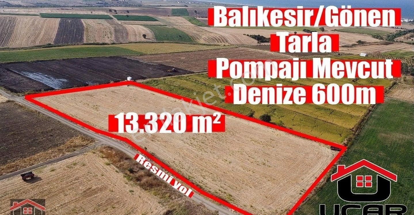 Gönen Kınalar Satılık Tarla Uçar Emlak'tan Balıkesir/Gönen'de Denize Yakın Pompajlı 13.320 m² Tarla