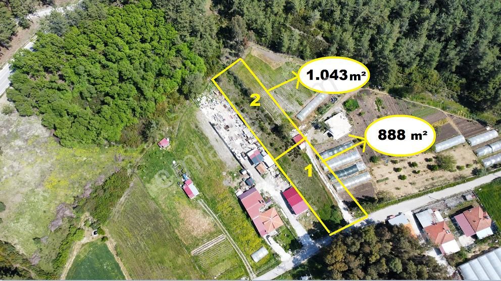 Marmaris Karaca Satılık Tarla  Marmaris Karaca Ovacıkta Çift Tapuda 1935 M2 Muhteşem Arazi