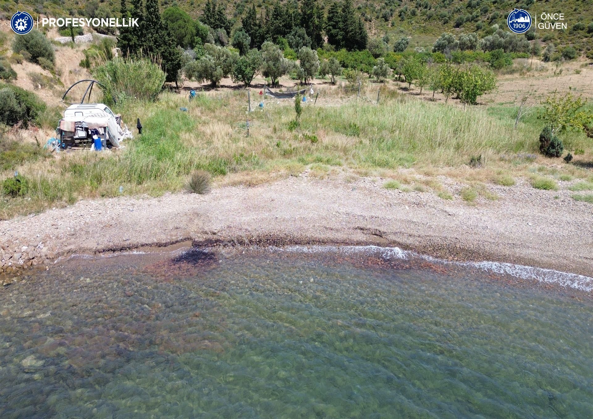 Karaburun Küçükbahçe Satılık Tarla  Karaburun Küçükbahçe'de 1466 m2 Denize Sıfır Tarla