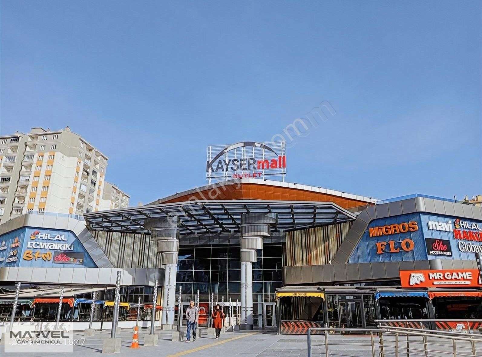 Melikgazi Gesi Fatih Satılık Dükkan & Mağaza MARVEL DEN İLDEM KAYSERMALL AVM'DE SATILIK DÜKKAN 105 M2