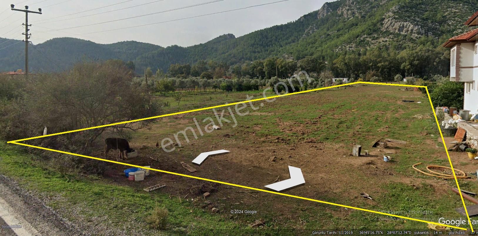Turgutköy'de Marmaris-selimiye Anayola Sıfır 1.235m2 Kupon Arazi - Görsel 6