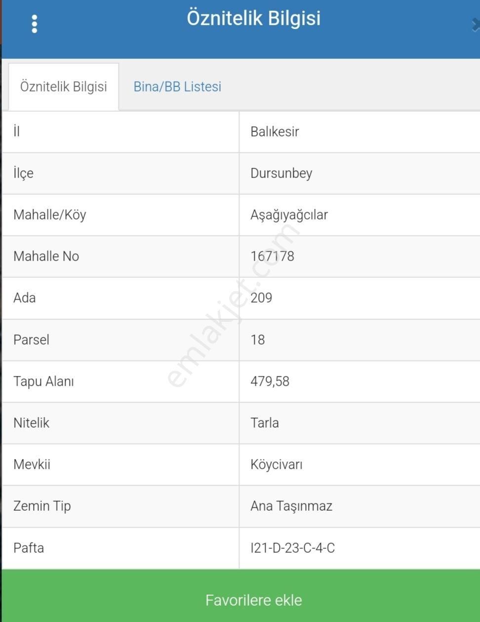 Dursunbey Aşağıyağcılar Satılık Tarla NAKİT İHTİYACİNA YOK PARASİNA ACİL FIRSAT KUPON TARLA