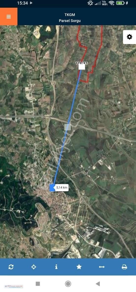 Çatalca Oklalı Satılık 6.805 M2 Tarla Yola Cephe - Görsel 15