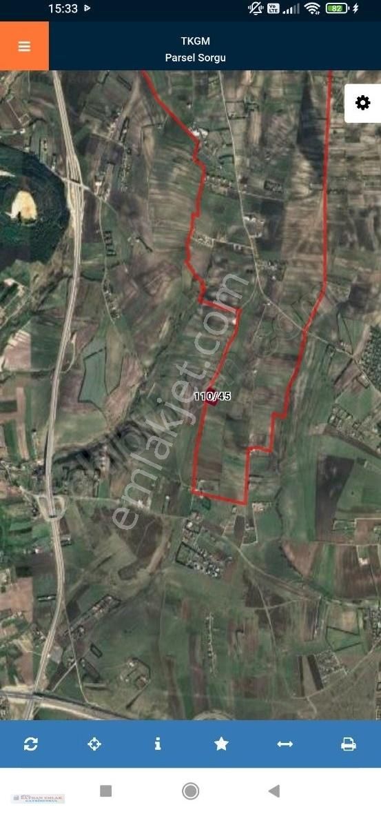 Çatalca Oklalı Satılık 6.805 M2 Tarla Yola Cephe - Görsel 12