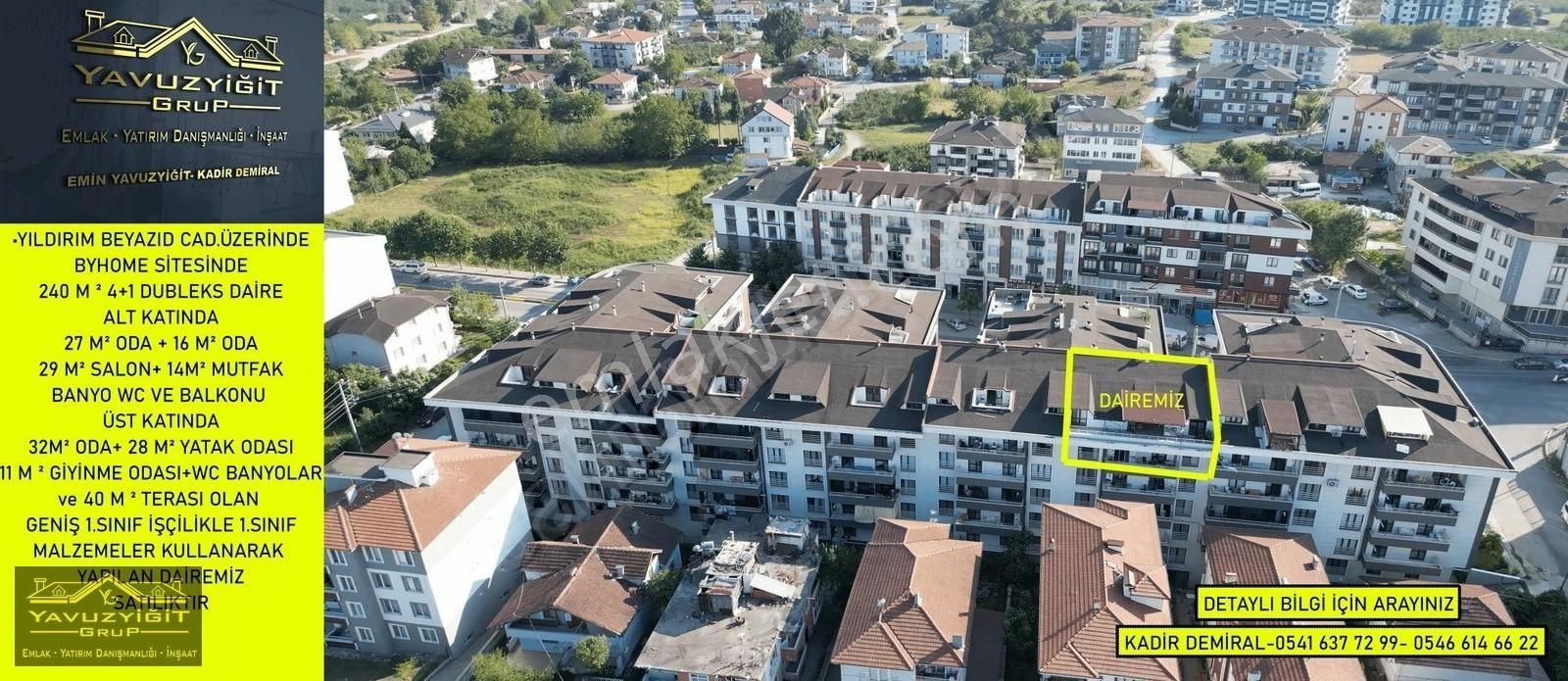 Hendek Yeni Satılık Daire 240M² LÜKS DUBLEKS DAİRE+EBEVEYN BANYO+GİYİNME ODASI+40 M² TERAS